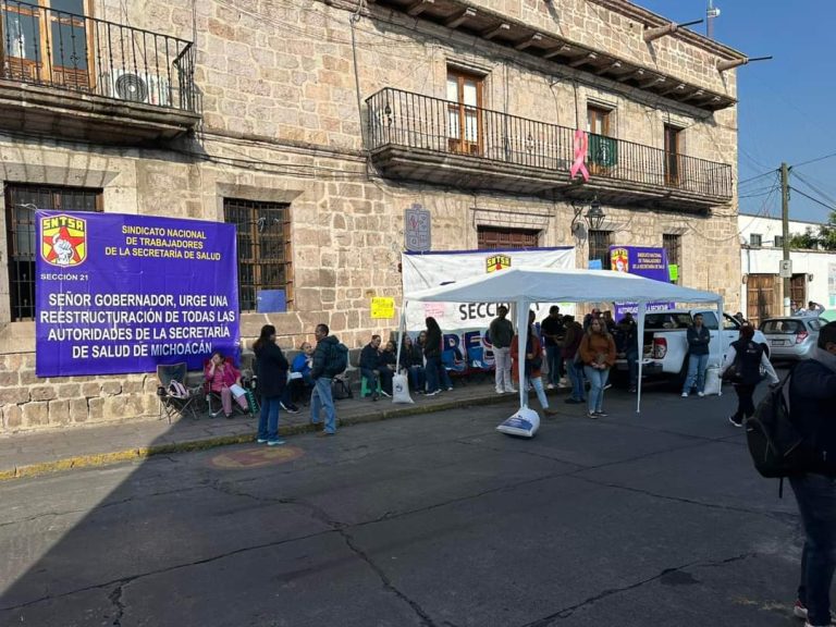 Para labores Sindicato Nacional de Trabajadores de Salud en Michoacán