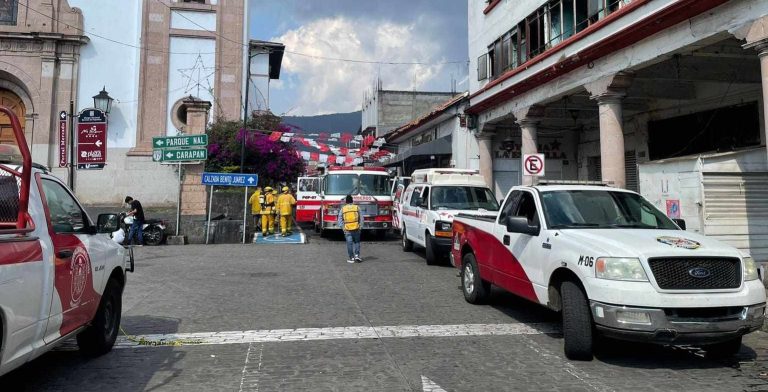 Dañados, 66 locales tras incendio del mercado Tariácuri, de Uruapan